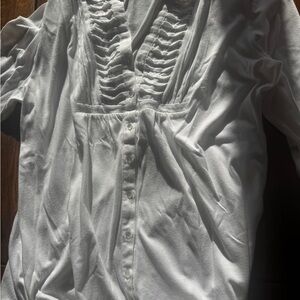 White Button-Up Blouse